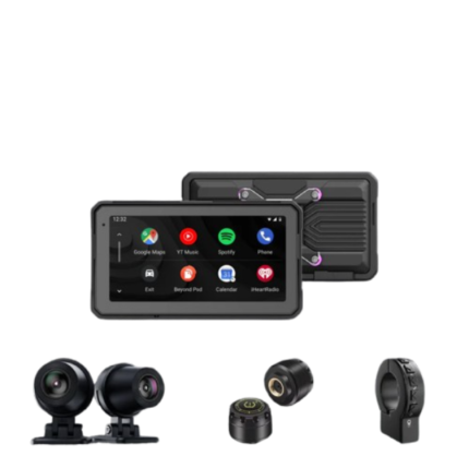 CARPLAY PARA MOTO UNIVERSAL DE 7¨ 2026 S.RAM + DVR + TPMS + CONTROL