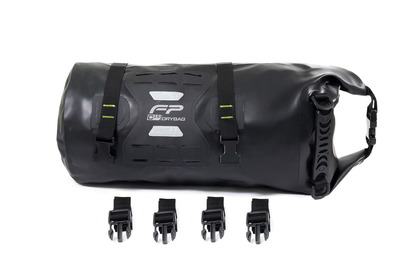 drybagfp_c15_bl_4 Maleta Drybag C15 Impermeable Motocicleta Negra Fp - Imagen 1